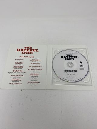 THE HATEFUL EIGHT / For Your Consideration - FYC / Rare DVD 3