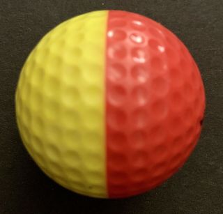 Rare Ram Pro Tour Golf Ball Ping - Like Golden Ram Two - Tone Vintage Orange/yellow