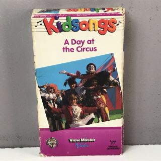Kidsongs A Day At The Circus Vhs Video Tape 1987 Htf Kids Songs View Master Rare
