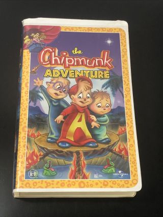 The Chipmunk Adventure 1987 Vhs Clamshell Rare Oop