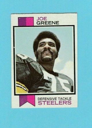 1973 Topps Mean Joe Greene,  Pittsburgh Steelers W/ Rare Misprint Error On Back