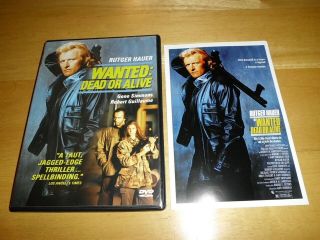Wanted: Dead Or Alive (dvd,  2001 Anchor Bay) Rutger Hauer; Rare/oop 1986 Film