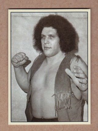 Andre The Giant Rare Signature Photo Card Plutograph Serial Numbered /200