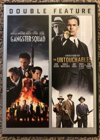 Gangster Squad/untouchables (dvd,  2016,  2 - Disc Set) Very Rare Oop