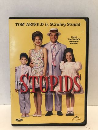 The Stupids (1996) Dvd W/ Insert Tom Arnold Jessica Lundy Rare Oop 90 
