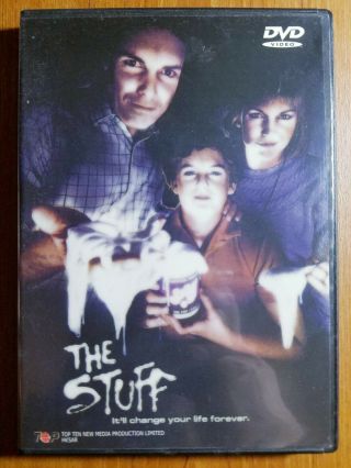 The Stuff (dvd) Larry Cohen (1985) Rare - Michael Moriarty,  Andrea Marcovicci