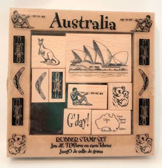 Rare Retired All Night Media Australia Stamp Set Sydney Opera House Koala G 