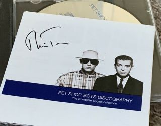 Pet Shop Boys Signed Neil Discography Cd Rare Hits