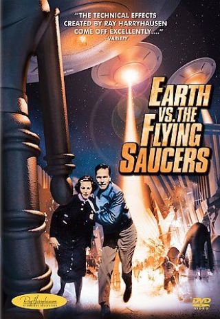 Earth Vs.  The Flying Saucers Dvd 2002 Rare Out Of Print 1956 Sci - Fi Classic