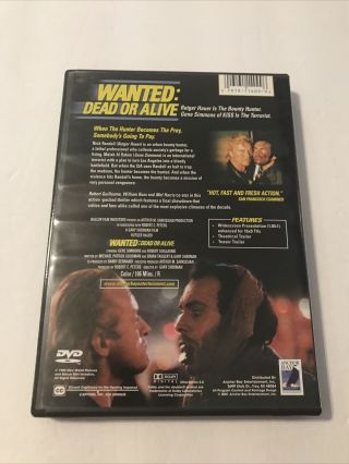 Wanted: Dead or Alive (DVD,  2001 Anchor Bay) Rutger Hauer; Rare/OOP 1986 Film 2