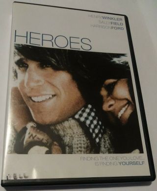 Heroes Dvd 2008 Rare Oop Henry Winkler Sally Field Harrison Ford 1977 Classic Og