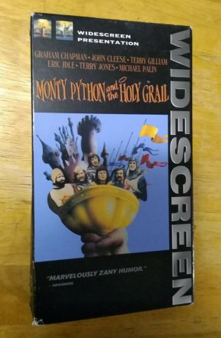 Rare Monty Python And The Holy Grail (vhs,  1997,  Widescreen Version)