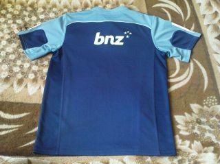 RARE RUGBY SHIRT - AUCKLAND BLUES HOME 2011 - 2012 TEAM ZEALAND SIZE M 3