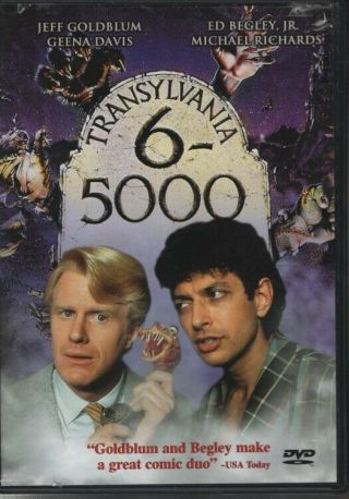 Transylvania 6 - 5000 (dvd 2002) Jeff Goldblum Ed Begley Jr Rare Oop