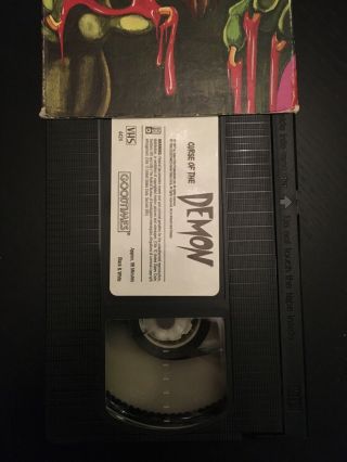 Curse Of The Demon Rare & OOP Horror Movie Goodtimes Home Video Release VHS 3