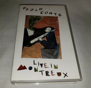 Paolo Conte Live In Montreux Concert Vhs,  Rare