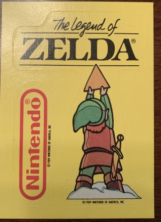 1989 Topps Nintendo Sticker Card The Legend Of Zelda 32 Rare