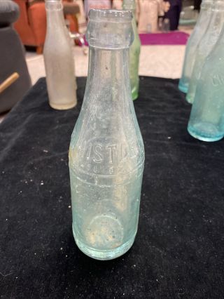 8” Antique Whistle Drink Bottle Chattanooga,  Tenn.  Rare Z6