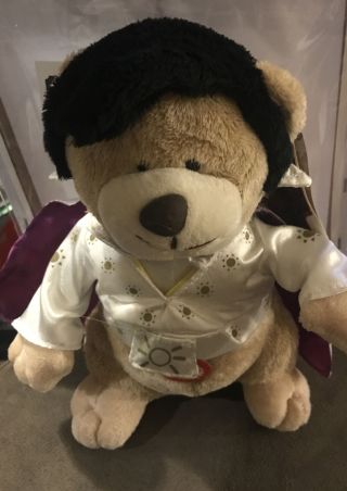 Elvis Presley Squeezers Plush Bear Singing " Teddy Bear " Nwt Extremely Rare Wow