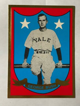 Rare Vintage President George Bush At Yale University Sports Card 01 - 210