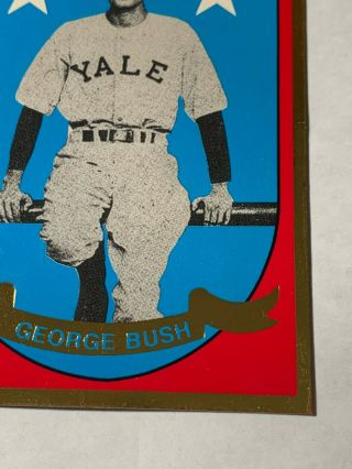 RARE Vintage President George Bush at Yale University Sports Card 01 - 210 3