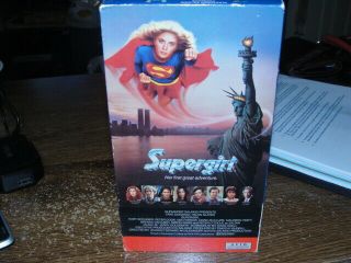 Rare Oop Supergirl Vhs Film 1984 Dc Comics Helen Slater - Been.