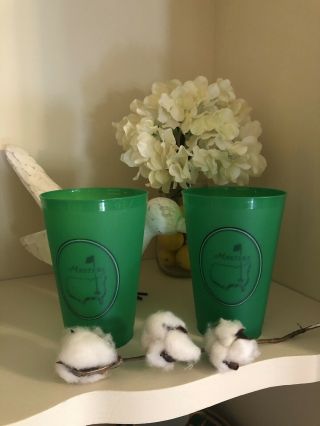 2021 Rare Oval Outline Masters Augusta National Cups Set Of 2