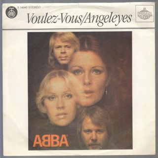 Abba - Voulez - Vous - Rare Yugoslav 7 " 45rpm 1979 - Unique Blue Rtb Label