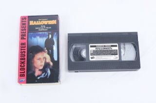Vtg John Carpenters Halloween Blockbuster Vhs Horror Slasher 1995 Rare Htf