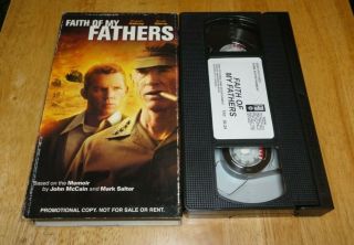 Faith Of My Fathers (vhs,  2005) Shawn Hatosy - John Mccain Bio - Rare Promo Demo