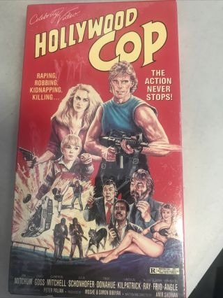 Hollywood Cop Vhs 1987 Rare Mitchum,  Goss,  Donahue,  Ray Action,  Crime,  Drama