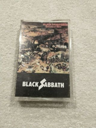 Black Sabbath - Greatest Hits - Cassette Tape.  Rare Import