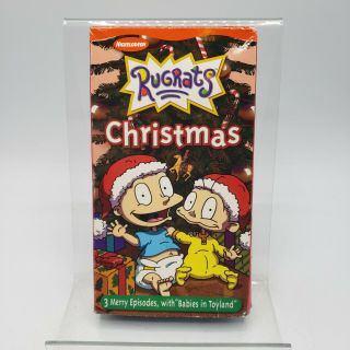 Nikelodeon Rugrats Christmas Vhs 3 Merry Episodes W/ Babies In Toyland 2002 Rare