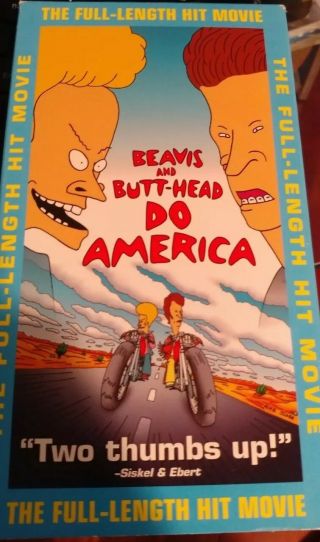 Beavis And Butt - Head Do America (vhs,  1997) Rare