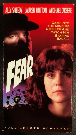 Fear (vhs,  1992) Ally Sheedy - Rare Promo Screener Demo Tape - Vg,