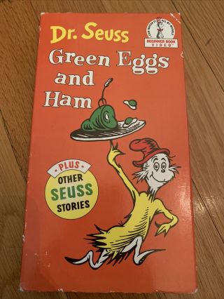 Dr Seuss Green Eggs And Ham - Vhs - - Very Rare Tape - Vintage -