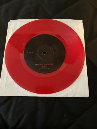 Rem Rare Man On The Moon /mighty Mouse Theme 7” Red Vinyl Limited Edition Nm