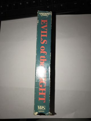EVILS OF THE NIGHT (vhs) horror rare 3