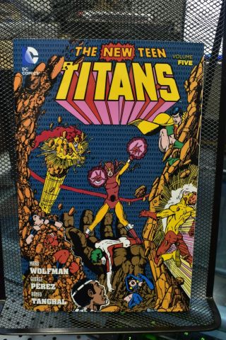The Teen Titans By Wolfman & Perez Volume 5 Dc Deluxe Tpb Rare Oop