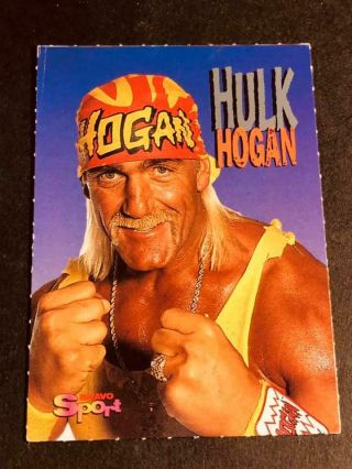 1990s German Bravo Sport Rare Hulk Hogan Wrestling Card