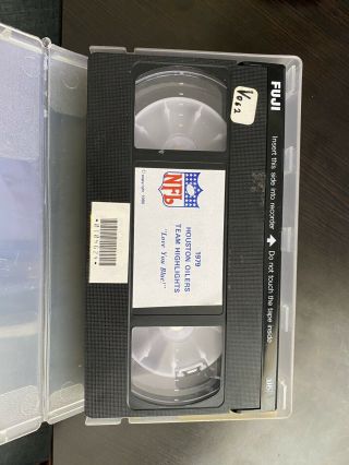Houston Oilers Team Highlights 1979 Love You Blue Video Vhs Nfl Very Rare 1980