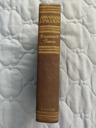 Abraham Lincoln A Biography By Benjamin P.  Thomas 1952 Hard - Cover Book Rare