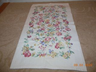 Laura Ashley Juliet Floral Hand Towel Vintage And Rare Made In Usa L@@k