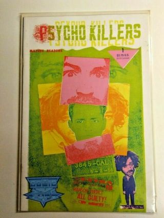 Psycho Killers 1 Charles Manson 1st Print Comic Zone 1991 Out Of Print Rare
