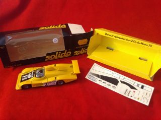Rare Old 1/43 Solido 87 Alpine A442 Sport Winner Le Mans 1978 2 Mb Look