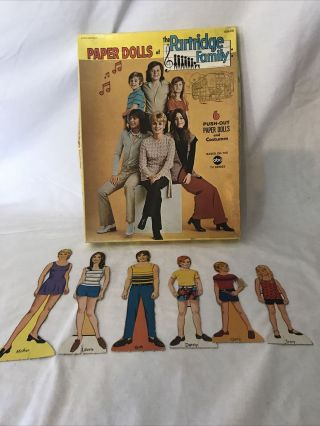Rare Vintage 1971 Partridge Family Paper Dolls Saalfield