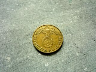 5 Reichspfennig 1937 (j) German Third Reich Rare Castorstefan Top