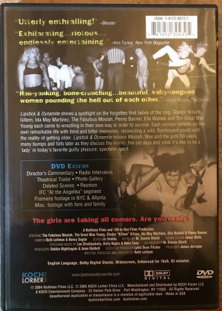 Lipstick & Dynamite The First Ladies of Wrestling DVD 2005 RARE OOP WWE WWF NXT 2
