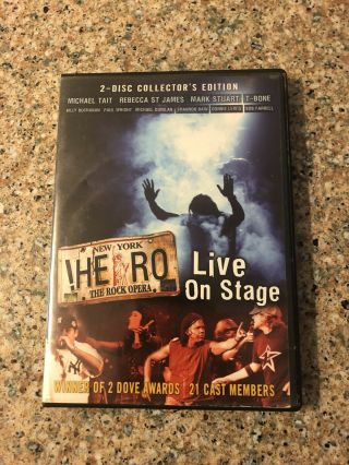 Hero,  The Rock Opera Live On Stage (dvd,  2005,  2 - Disc Set) Rare Oop