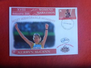 2006 Commonwealth Games Kerryn Mccann Rare Alpha First Day Cover Celebrate